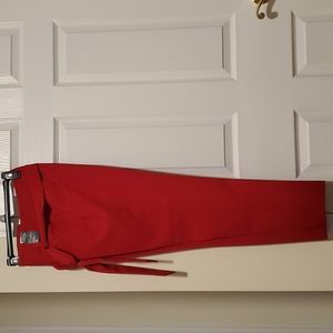 New York and Company Madie Ankle Pants in Red